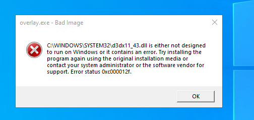 Failed to load driver